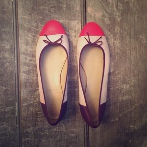J Crew Color Block Ballet Flats ❤️